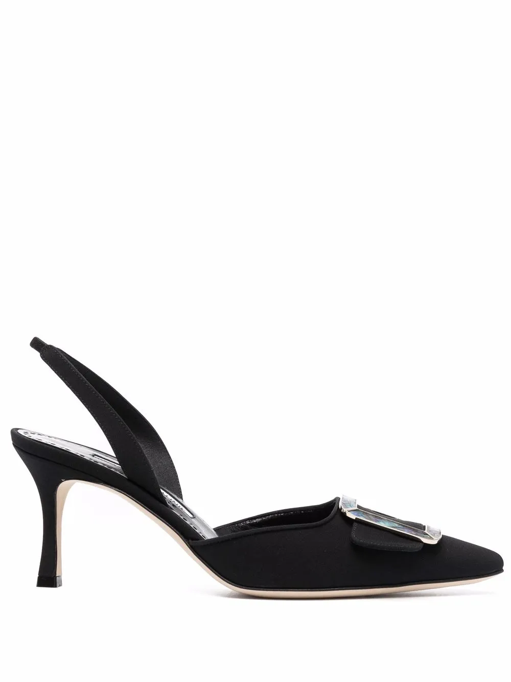 фото Manolo blahnik крепдешиновые туфли maysli