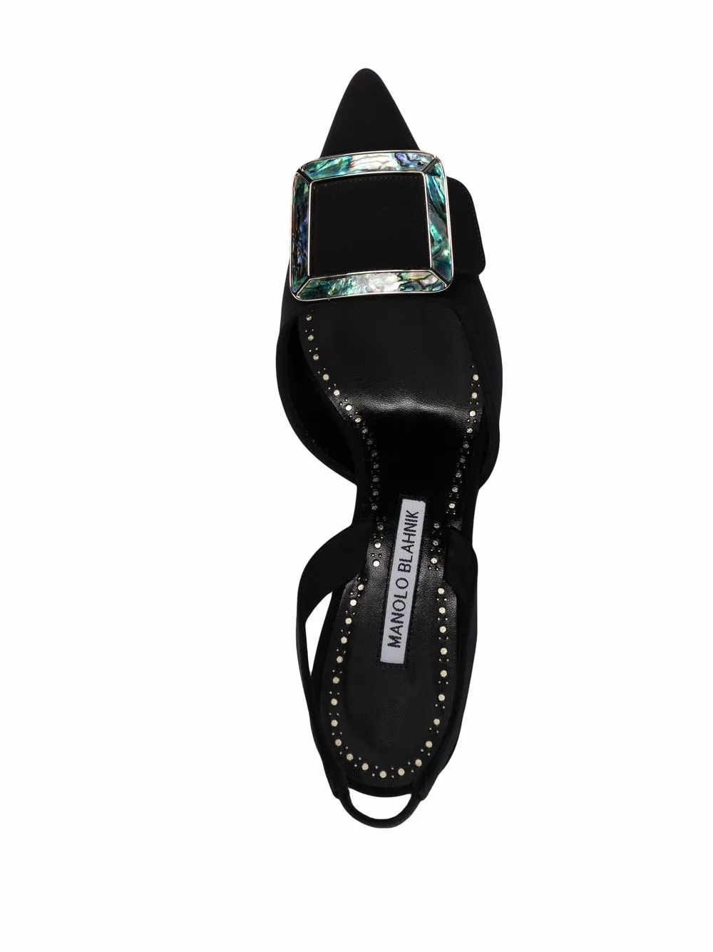 фото Manolo blahnik крепдешиновые туфли maysli