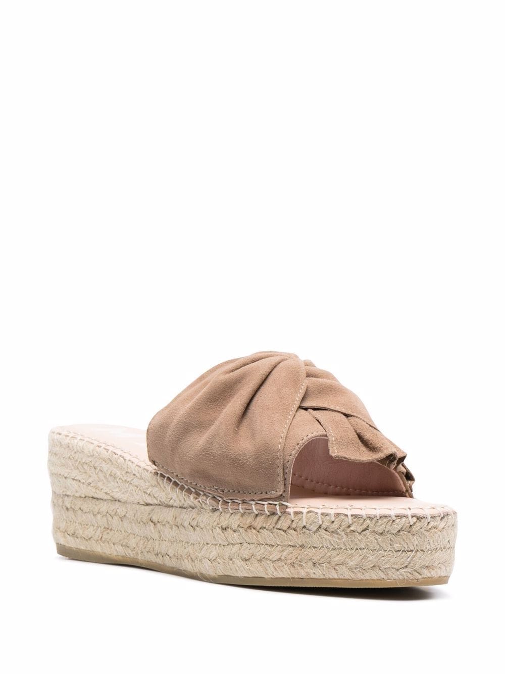 Manebi Espadrilles met strikdetail - Beige