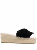 Manebi platform espadrille sandals - Black