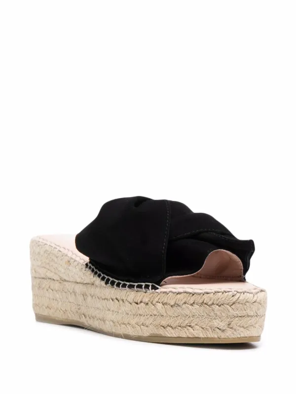 Manebi 65mm Platform Espadrilles Black FARFETCH IN