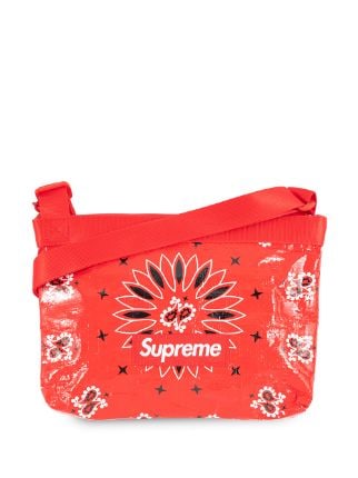 Supreme Bandana Tarp Side Bag Red - SS21 - US