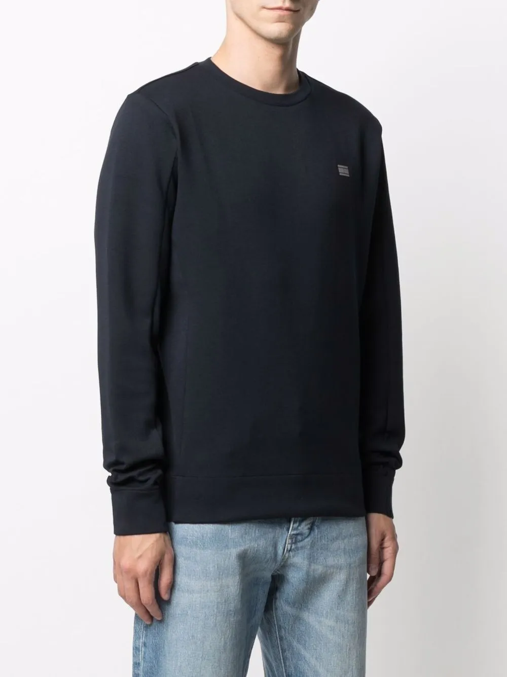 фото Tommy hilfiger толстовка с круглым вырезом и нашивкой-логотипом