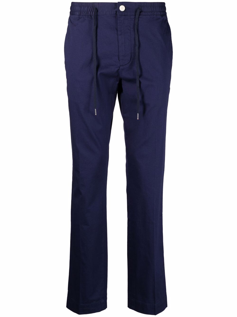 Tommy Hilfiger Drawstring-waist Chino Trousers In Blau