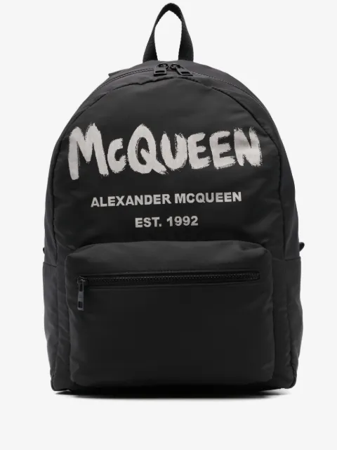 Alexander McQueen شنطة ظهر مطبوعة 'غرافيتي ميتروبولين'