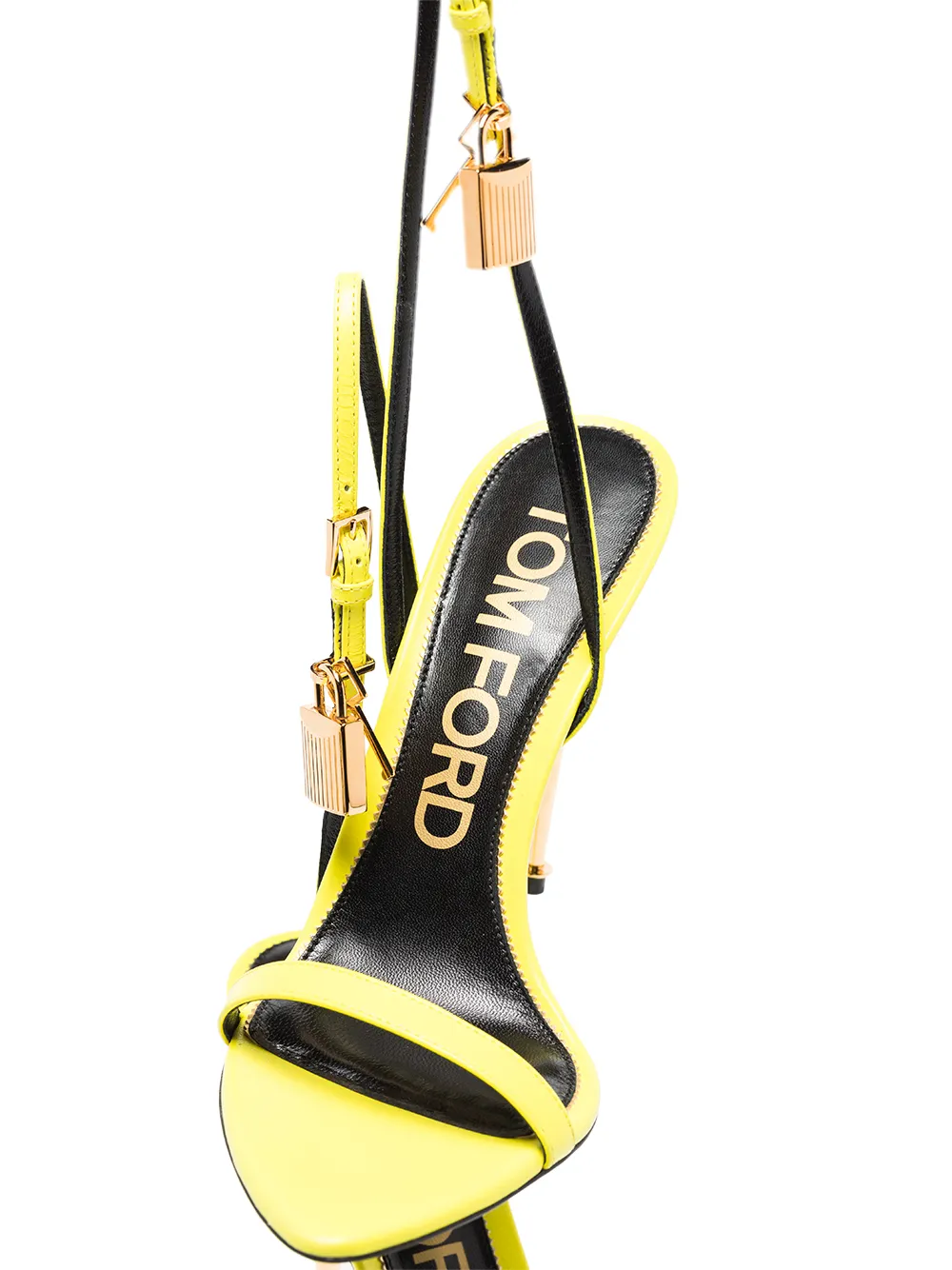 Image 2 of TOM FORD Naked 105mm leather sandals