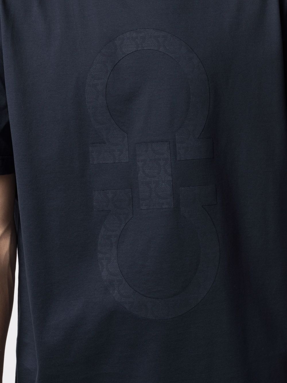 фото Salvatore ferragamo футболка с логотипом gancini