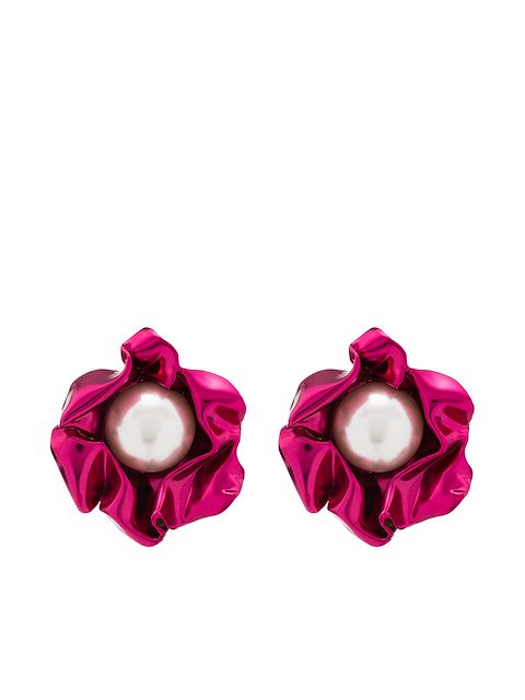 Sterling King Titania pearl earrings