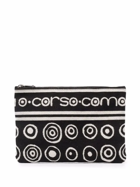 10 CORSO COMO logo zipped clutch