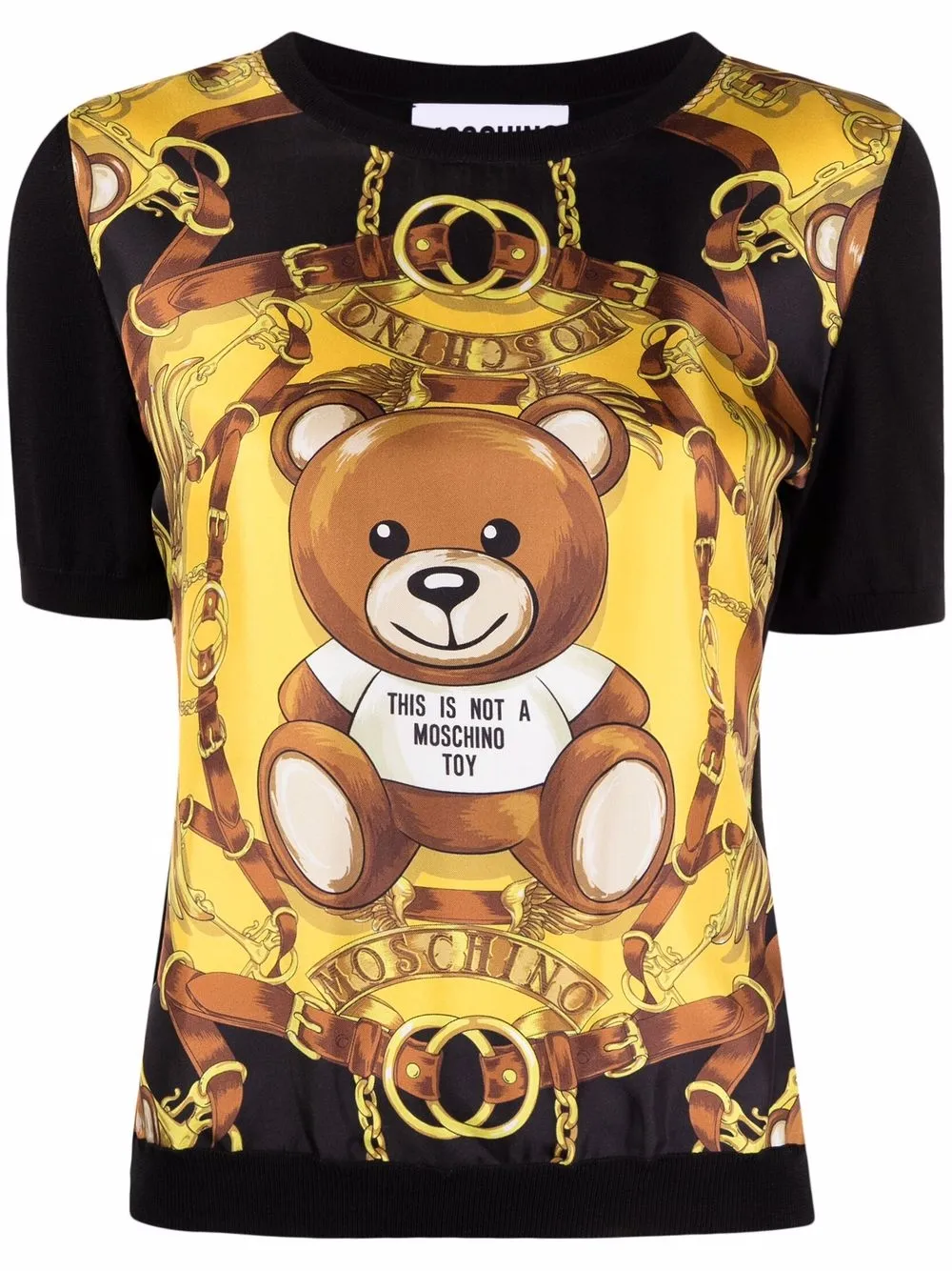 фото Moschino трикотажный топ teddy bear