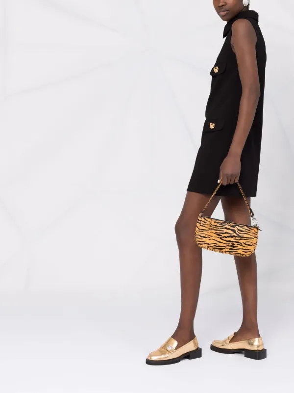 ワンピース Moschino Buttoned Dress Moschino button-embellished Sleeveless Dress | Black | FARFETCH