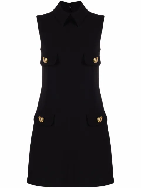 Moschino button-embellished sleeveless dress