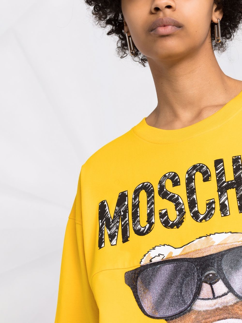 фото Moschino футболка с принтом teddy bear