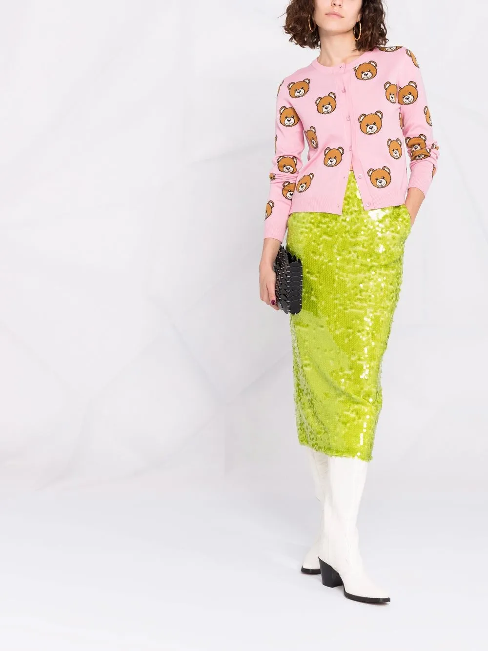 Imagem 2 de Moschino Cardigan de lã