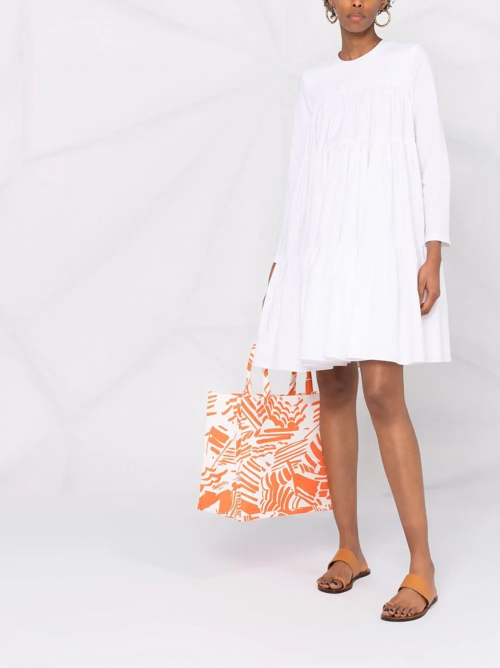 фото Azi.land ярусное платье sasha с длинными рукавами