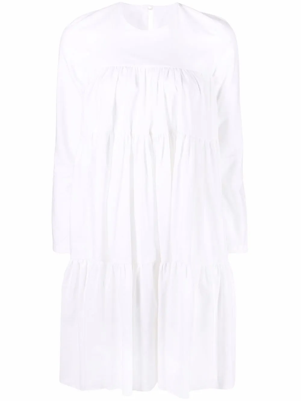 

Azi.land Sasha tiered long-sleeve dress - White