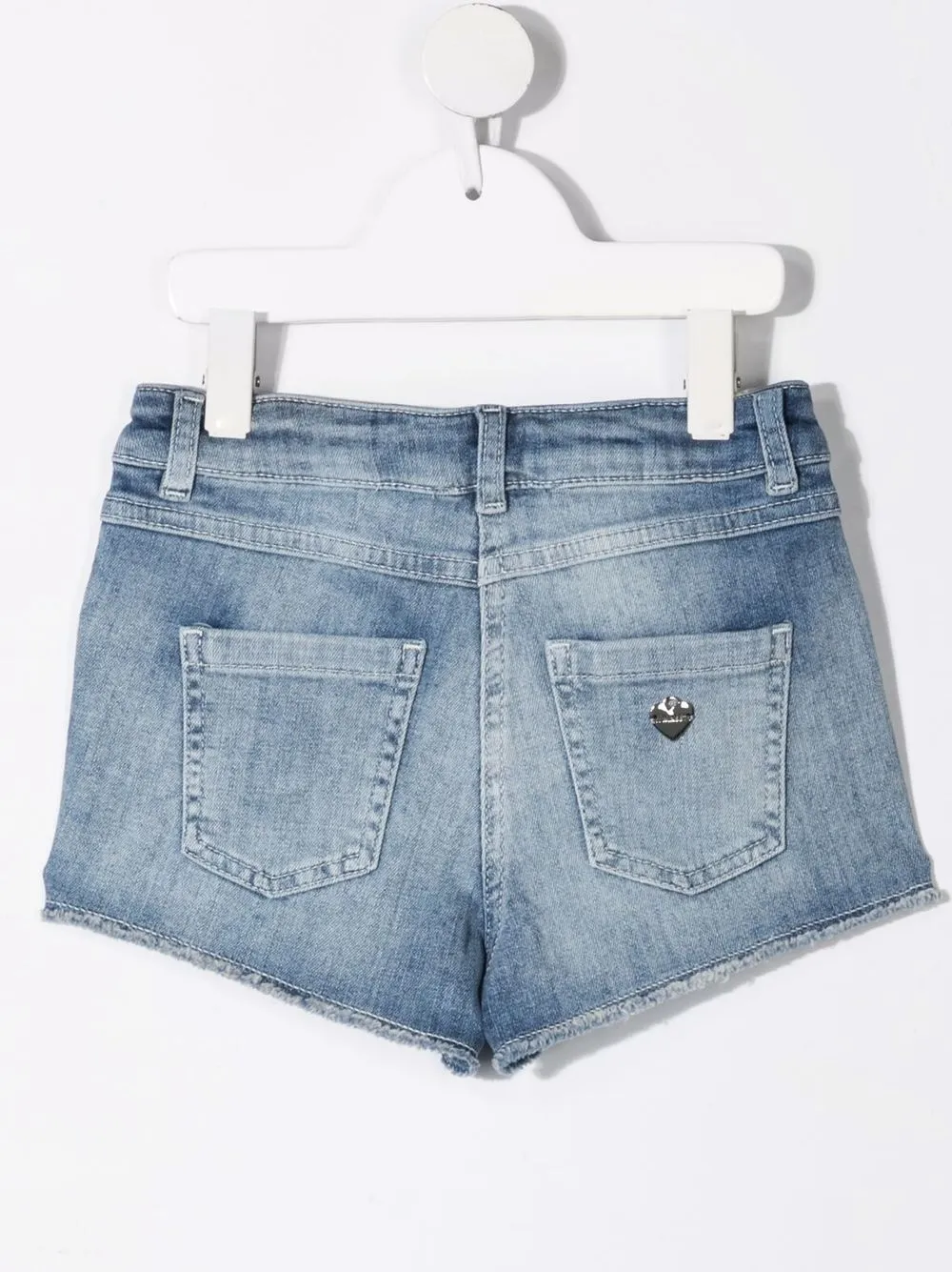 фото Twinset kids джинсовые шорты с кристаллами