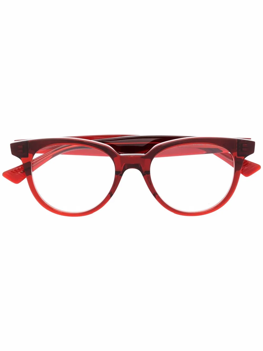 Bottega Veneta Eyewear round frame glasses - Red