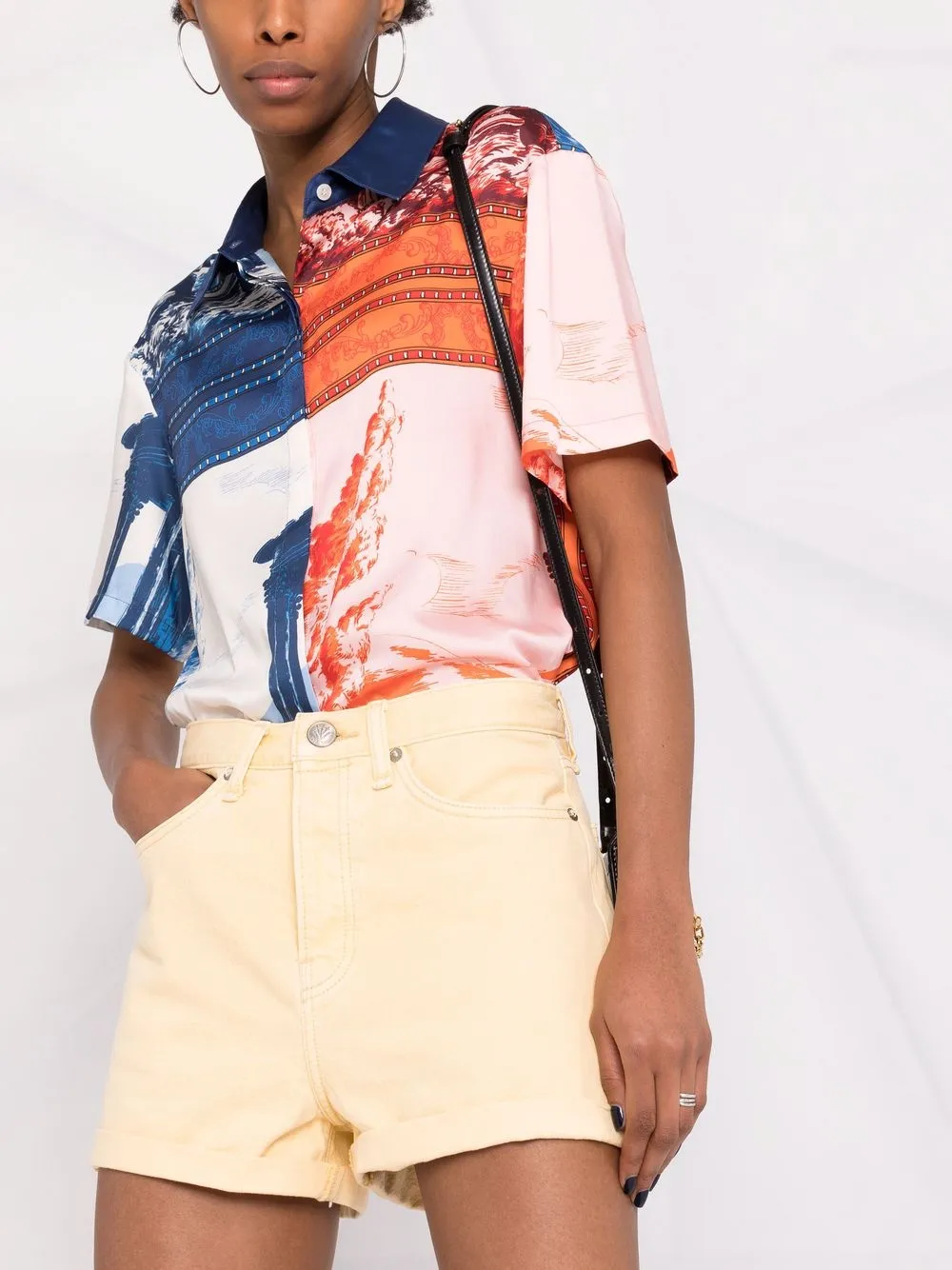 фото Rag & bone джинсовые шорты с завышенной талией