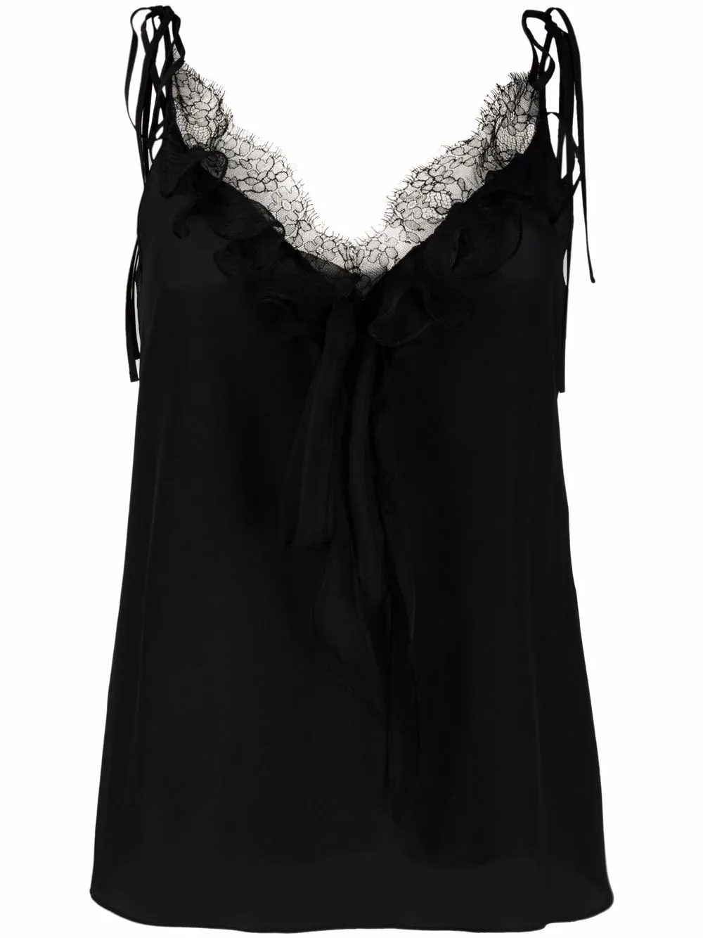 фото Alexander mcqueen топ на бретелях с кружевом