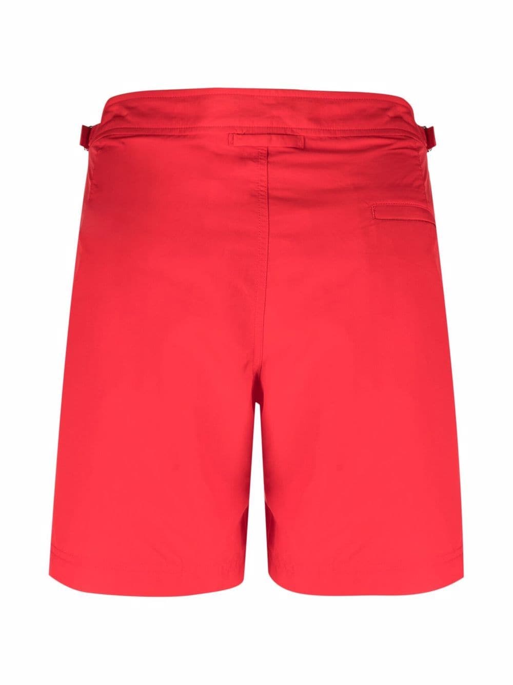 Shop Orlebar Brown Bulldog Mid-length Swim Shorts In Red