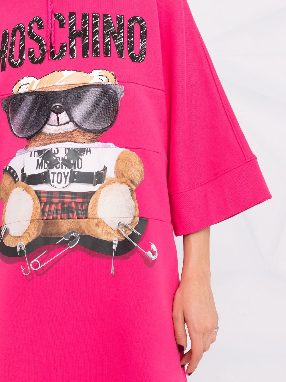 фото Moschino худи с принтом teddy bear