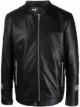 Image 1 of Iceberg logo print biker jacket