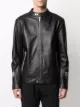 Iceberg logo print biker jacket