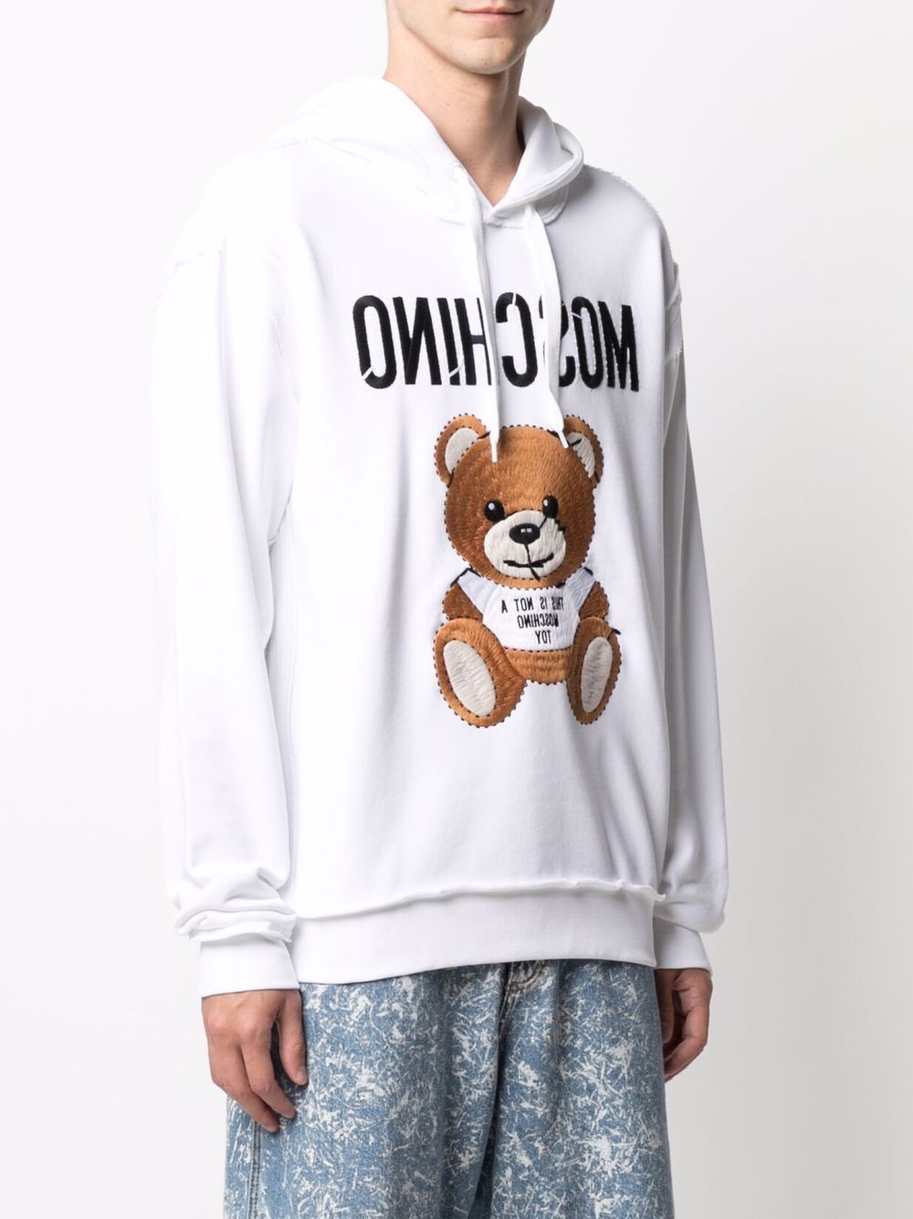 фото Moschino худи с вышивкой teddy bear