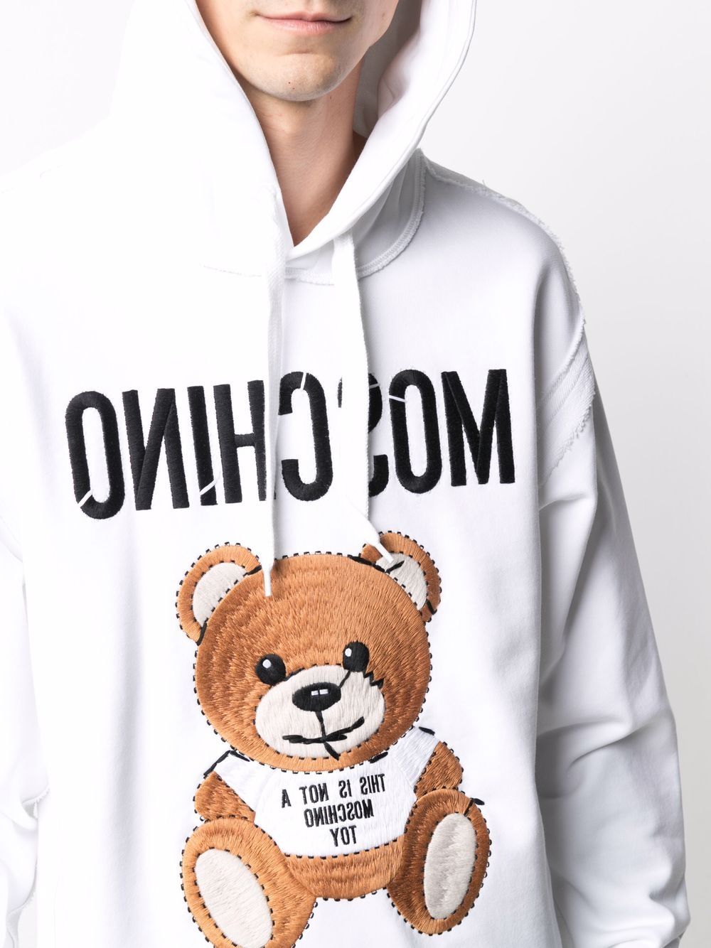 фото Moschino худи с вышивкой teddy bear