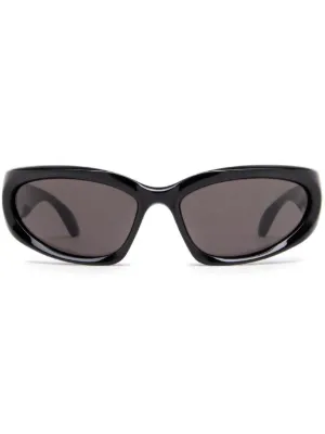 Balenciaga Eyewear Uni Dynamo Wrap オーバルフレーム サングラス