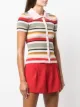 Alice+Olivia polo a rayas de manga corta