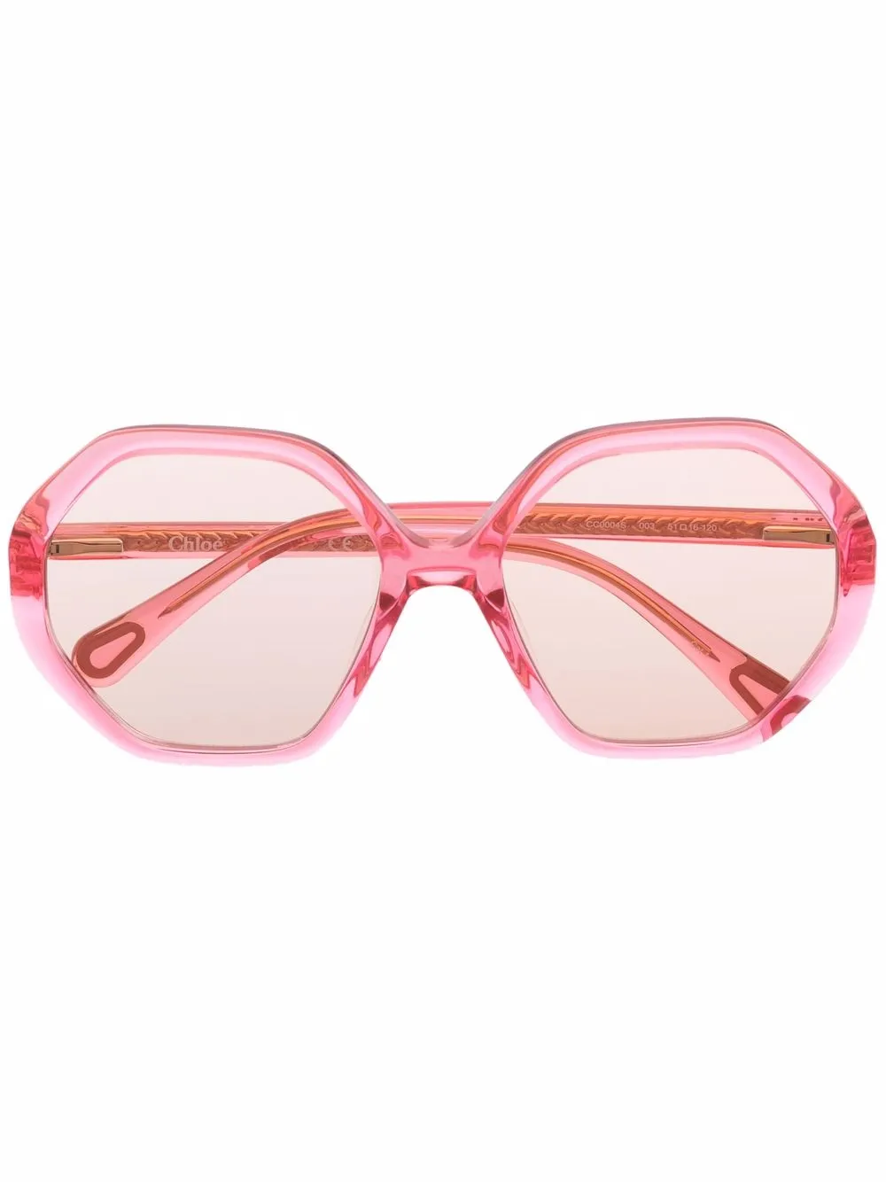 Chloé Kids солнцезащитные очки в шестиугольной оправе