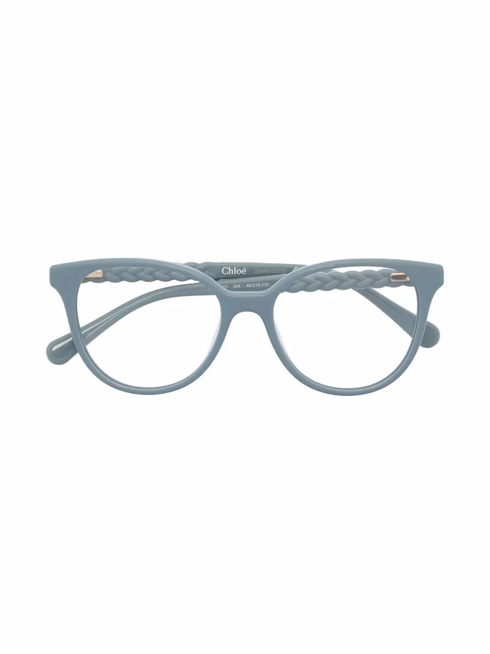 

Chloé Kids cat-eye braided frame glasses - Blue