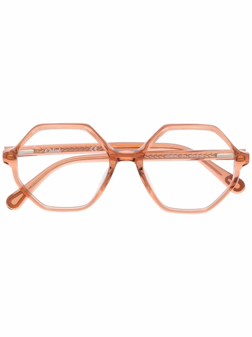 Chloé Kids очки в шестиугольной оправе