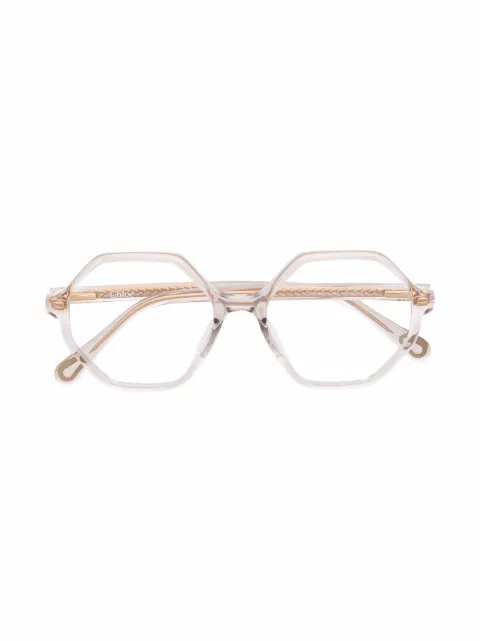 Chloé Kids hexagonal-frame glasses
