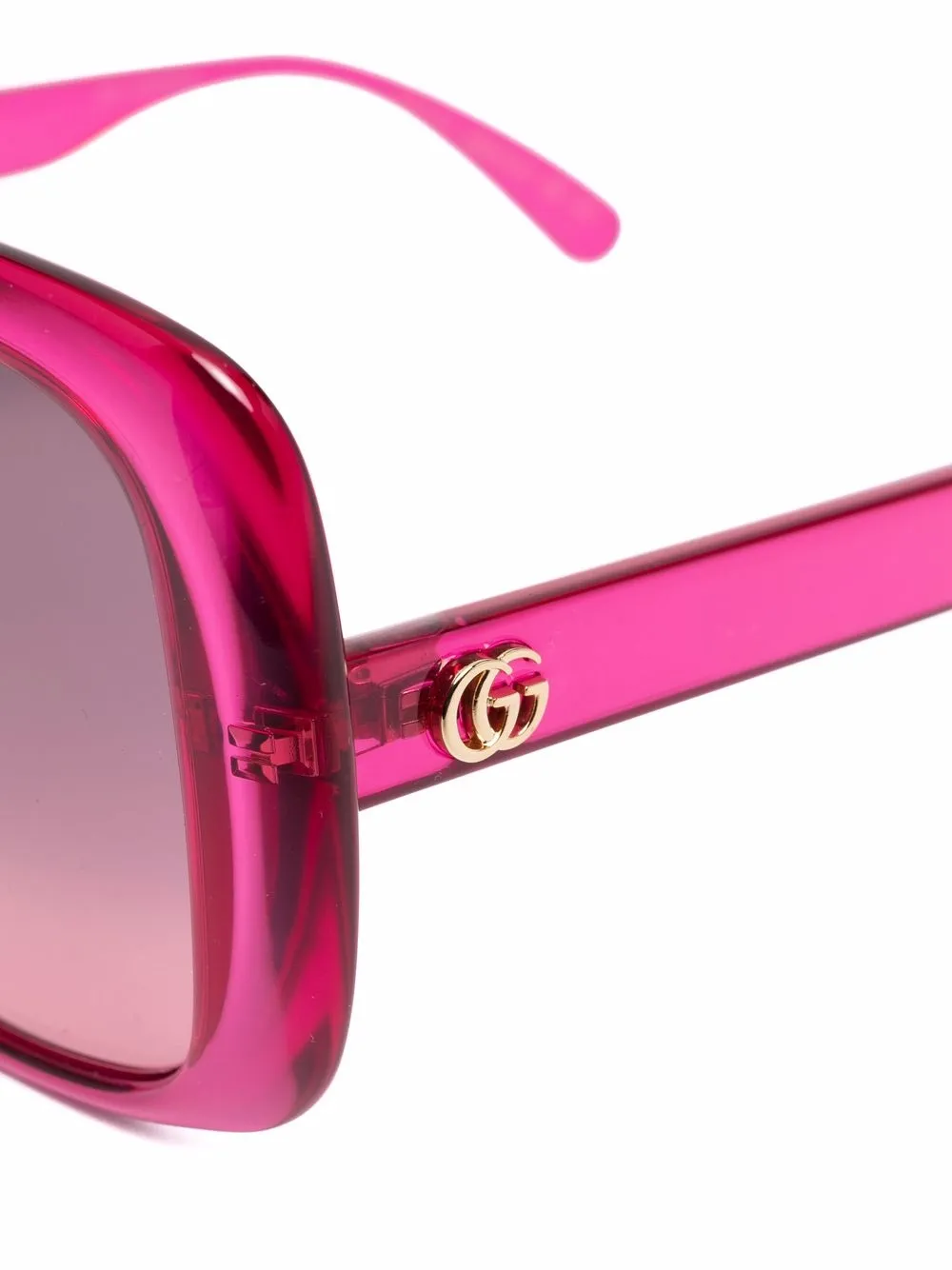 фото Gucci eyewear солнцезащитные очки в массивной оправе