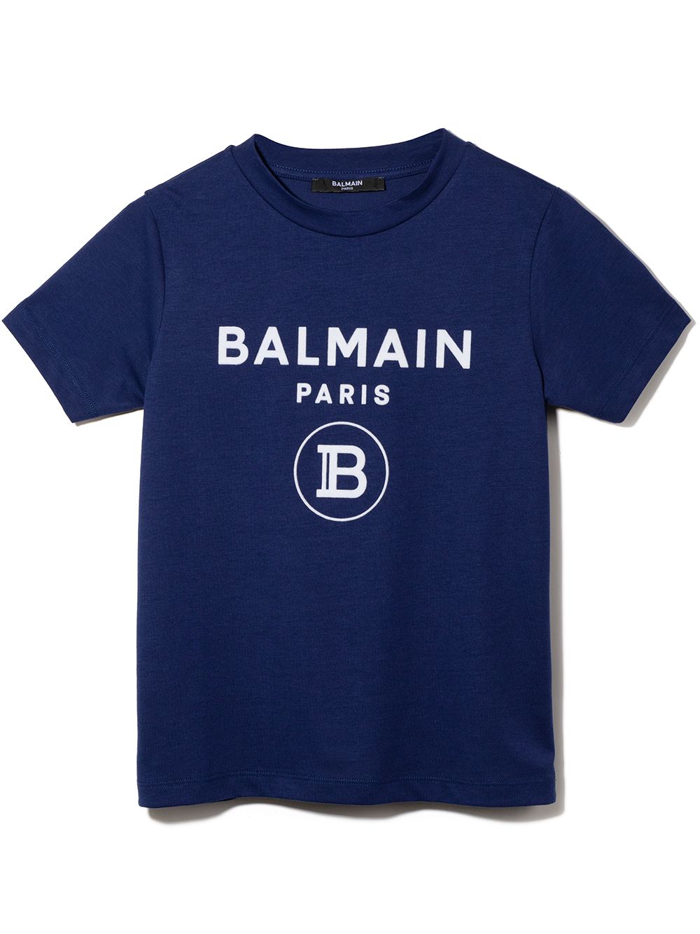 фото Balmain kids футболка с фактурным логотипом