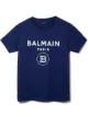Image 1 of Balmain Kids flocked-logo cotton T-shirt