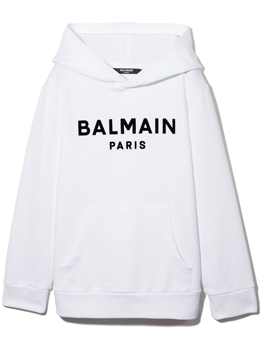 фото Balmain kids толстовка с капюшоном и логотипом