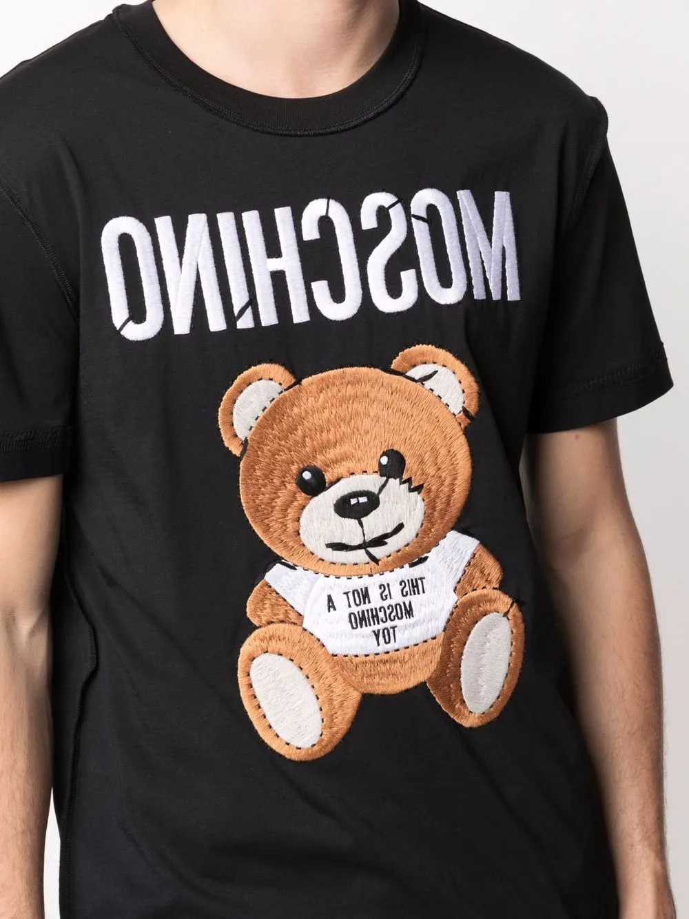 фото Moschino футболка с логотипом