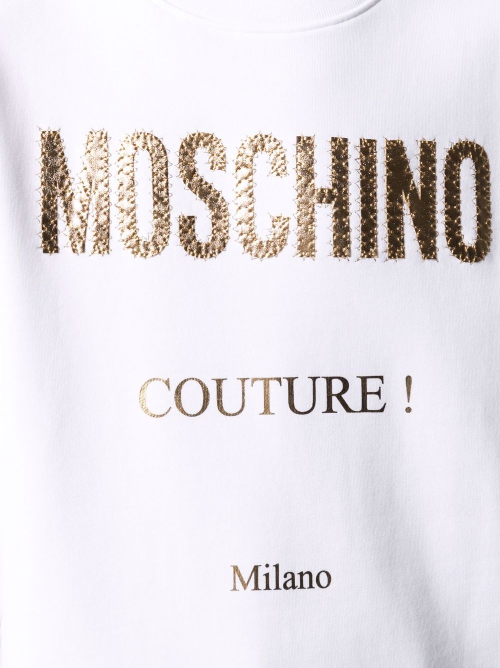 фото Moschino толстовка с аппликацией логотипа