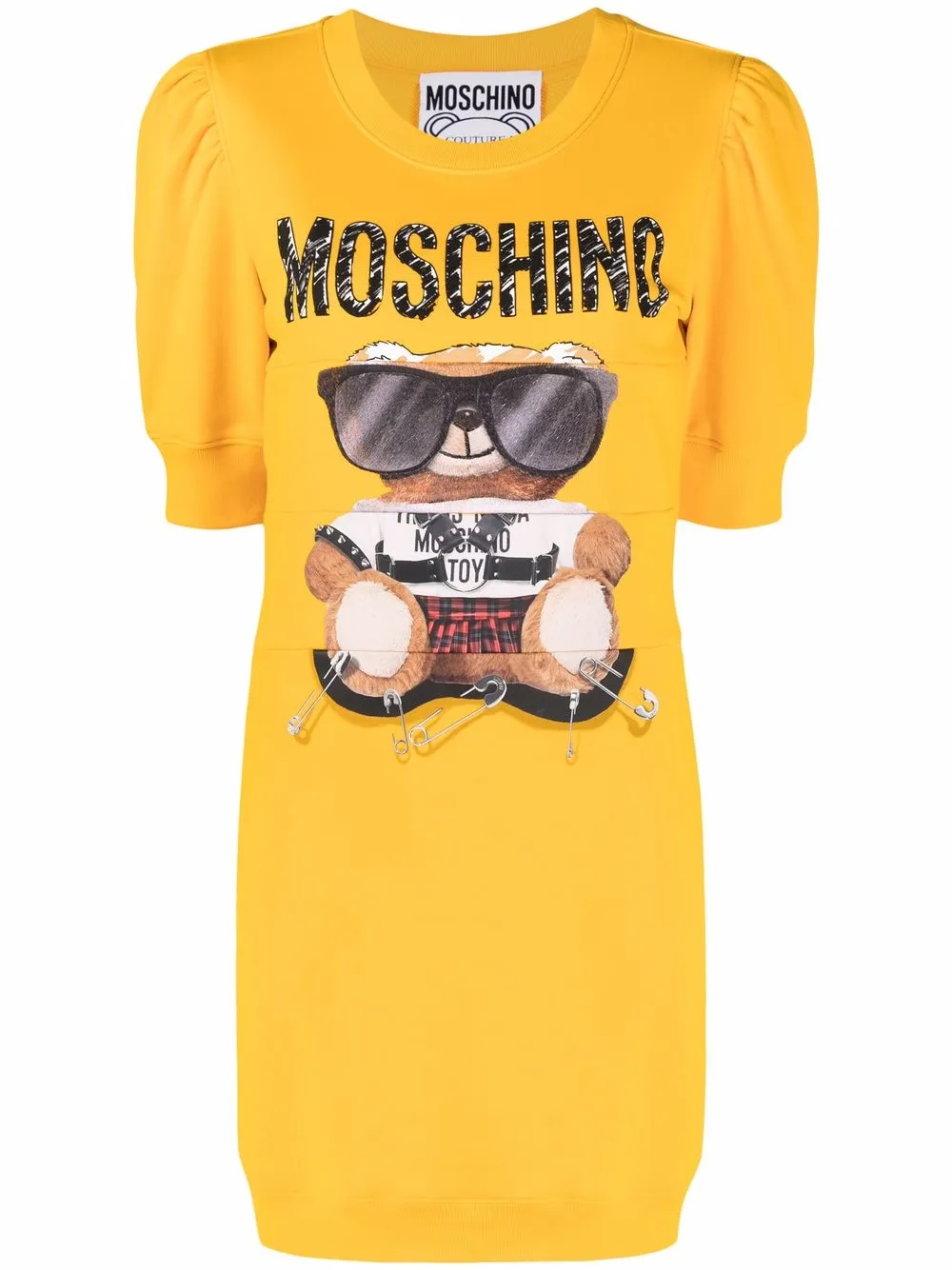 фото Moschino платье teddy bear с объемными рукавами