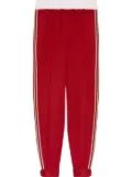 Gucci side-stripe track pants - Red