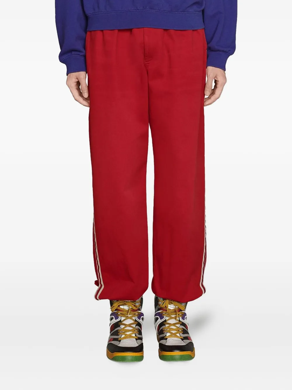 Gucci サイドストライプ トラックパンツ - レッド Gucci サイドストライプ トラックパンツ - レッド