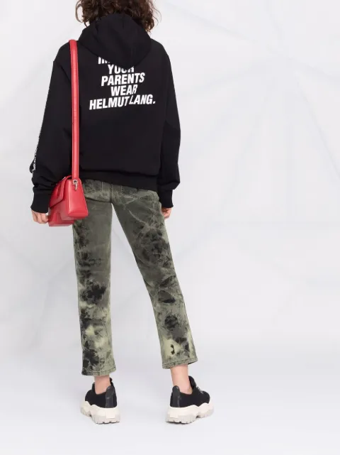 helmut lang white moletom com capuz