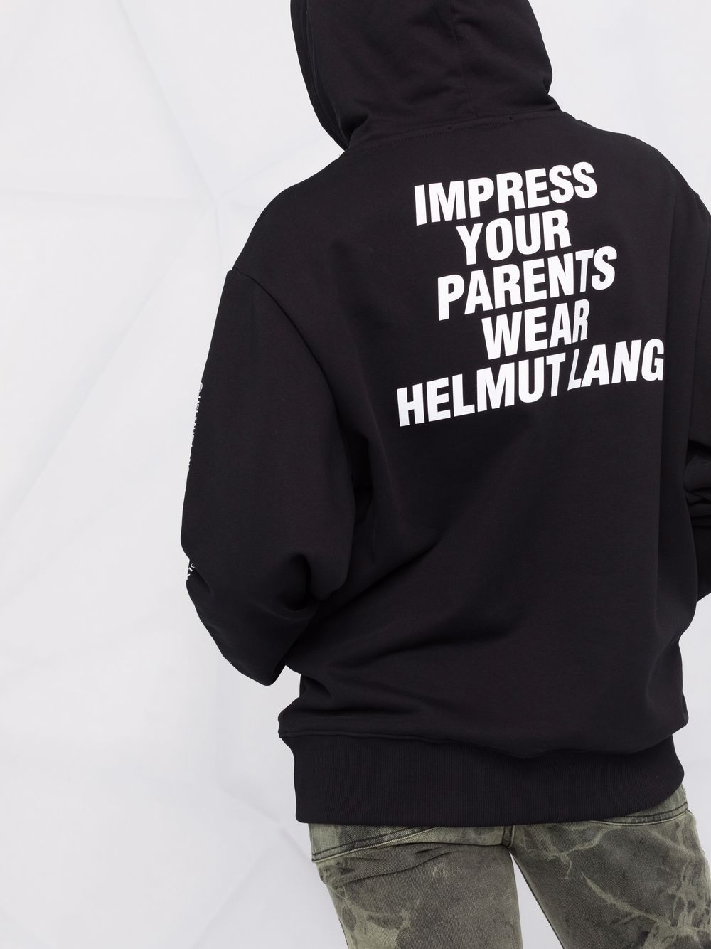 фото Helmut lang худи impress с надписью