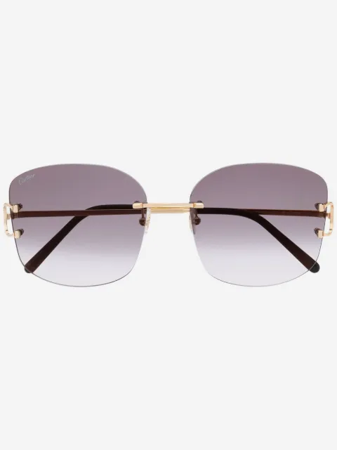 Cartier Eyewear C Décor square-frame sunglasses