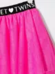 TWINSET TEEN logo-band ruffled skirt