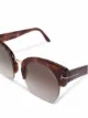 TOM FORD Eyewear Óculos de sol quadrado com lentes coloridas